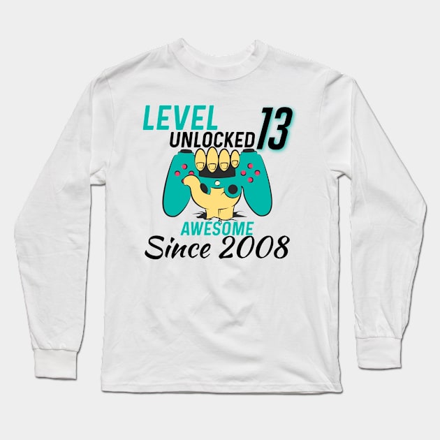 13th birthday Long Sleeve T-Shirt by Design stars 5